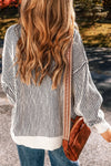 Striped Textured Sweater