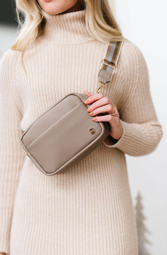 Taupe Willow Crossbody Bag
