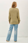 Basic Round Neck Boyfriend Fit Sweater | Plus