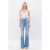 High Rise Flare Criss Cross Wait Band | Jacquart