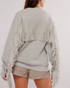 Western Style Fringe Pullover Sweatshirt