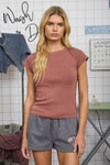 Raglan Knit Top | Terracotta
