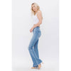 High Rise Flare Criss Cross Wait Band | Jacquart