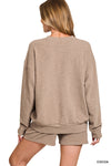 Slub Lounge Set | Cocoa
