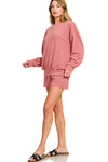 Slub Lounge Set | Winter Rose