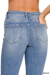 Cropped Straight Leg Jeans
