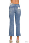 Cropped Straight Leg Jeans