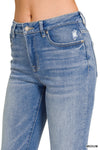 Cropped Straight Leg Jeans