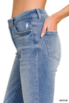 Cropped Straight Leg Jeans