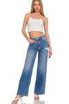 High Waist Straight Leg Jeans