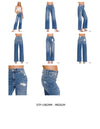 High Waist Straight Leg Jeans