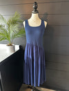 Asymmetrical Tiered Midi Dress