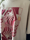 CHAMPAGNE QUEEN OF HEARTS Oversized Graphic Tee