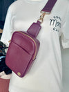 Bridget Sling Crossbody Fanny Mini Belt Bag: Mulberry