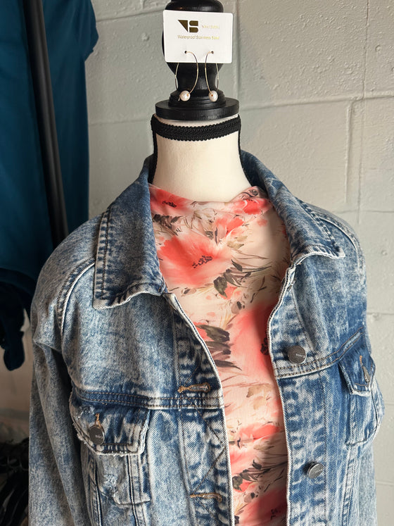 Mesh Floral Tank
