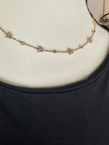  Jessica Crystal Flower Choker