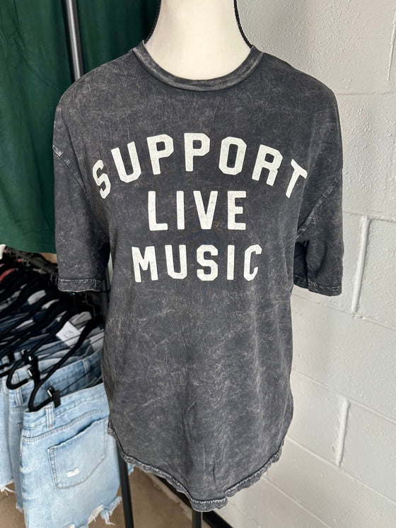 SUPPORT LIVE MUSIC Graphic Shirt