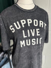 SUPPORT LIVE MUSIC Graphic Shirt
