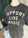 SUPPORT LIVE MUSIC Graphic Shirt