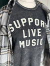 SUPPORT LIVE MUSIC Graphic Shirt