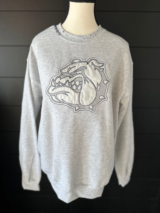 Ash Grey Bulldog Sweatshirt