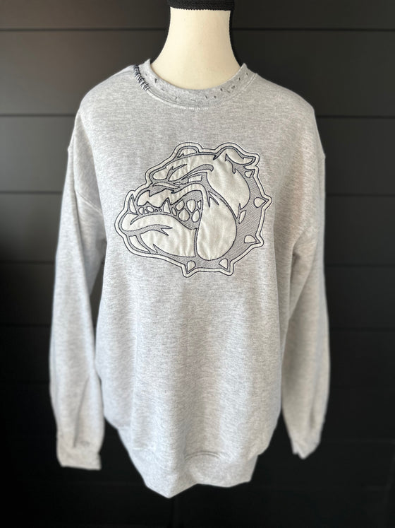 Ash Grey Bulldog Sweatshirt