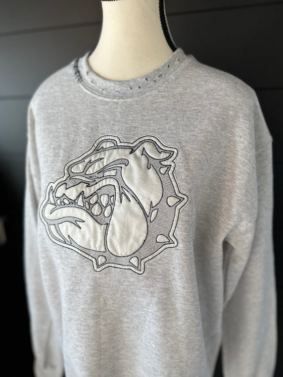 Ash Grey Bulldog Sweatshirt