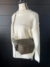 Zenana Melange Hi Low Hem Pocket Sweater