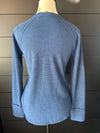 Zenana Waffle Long Sleeve Top - Blue