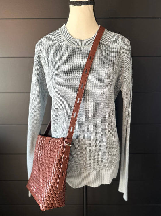 Be Cool Waffle Knit Sweater