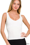 Ribbed V-Neck Tank