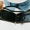Woven Double Duty Phone Bag | Woven Black