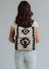 Cream & Black Aztec Backpack