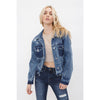 Cline Boyfriend Crop Jean Jacket