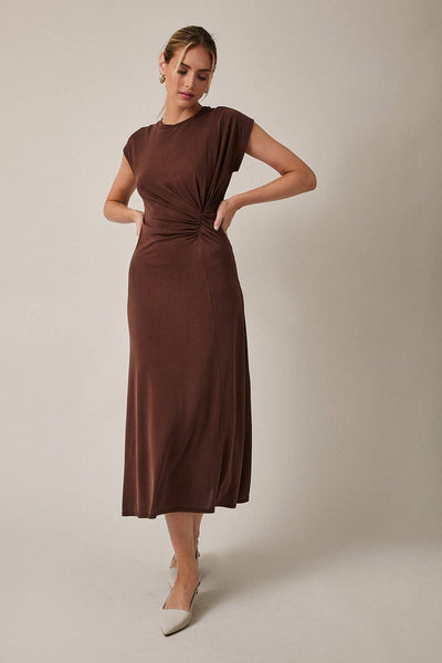 FRONT TWIST MAXI DRESS – Urban Alley Style Co