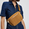 Gizelle Suede Belt Bag: Tan