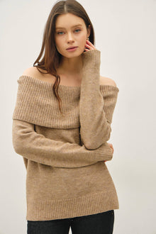  Be Cool Off the Shoulder Sweater