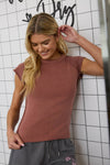 Raglan Knit Top | Terracotta