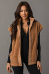 Camel Fleece Vest | Panache