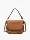 Monet Crossbody Messenger Bag: Brown