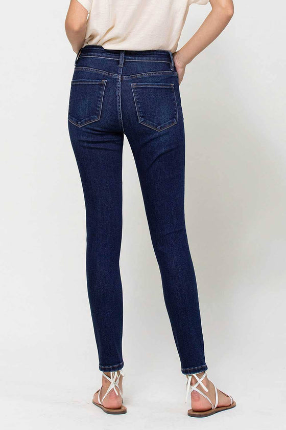 High Rise Ankle Skinny Jeans