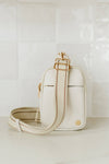 Bridget Sling Crossbody Fanny Mini Belt Bag: Cream