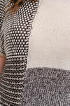 Plus | Multi-Pattern Color-Block Short Sleeve Sweater | Blu Pepper