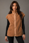 Camel Fleece Vest | Panache