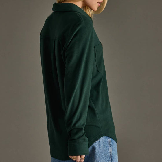 Hunter Green Super Soft Button Up