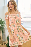 Off the Shoulder Floral Dress