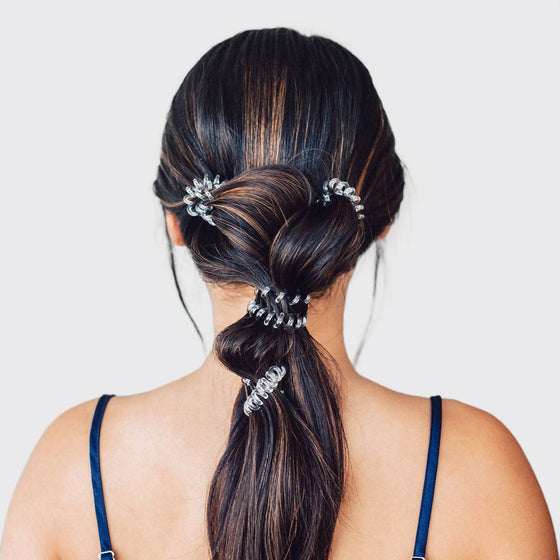 Spiral Hair Ties - Clear
