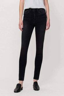  Black High Rise Super Soft Ankle Skinny Jeans