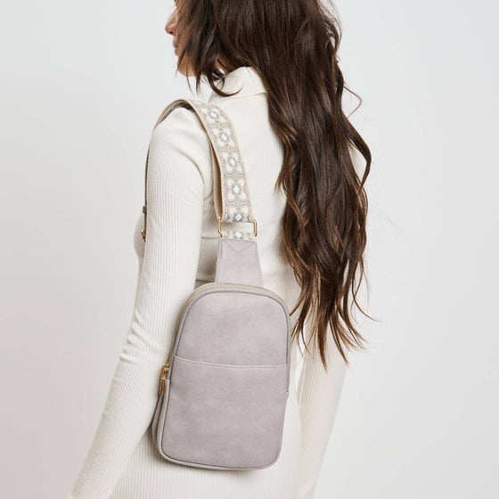 Zuri Sling Backpack: Grey