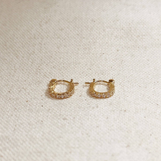 Mini CZ Clicker Earrings